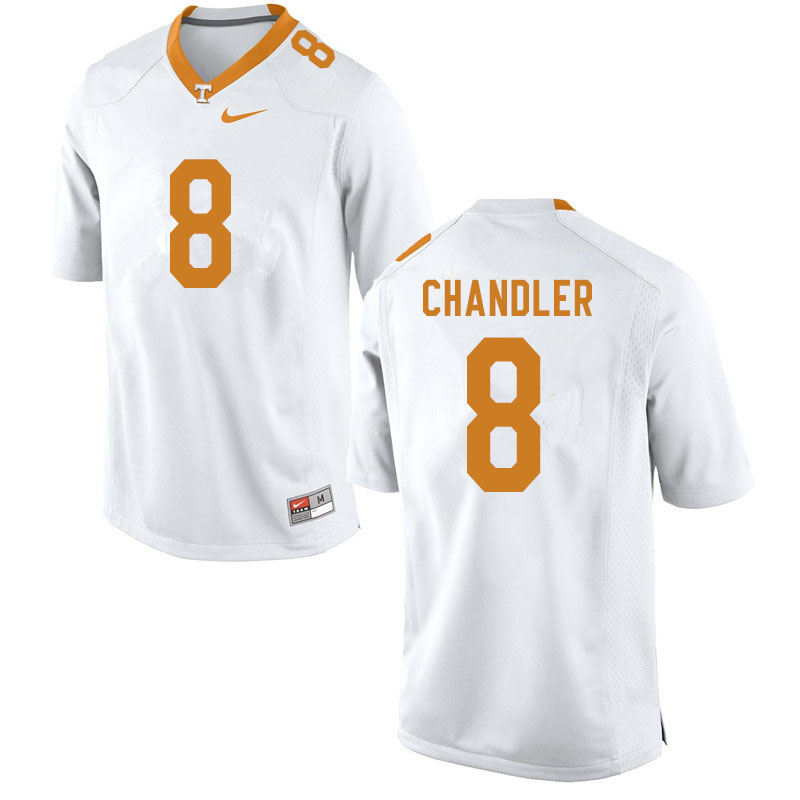 Men #8 Ty Chandler Tennessee Volunteers College Football Jerseys Sale-White